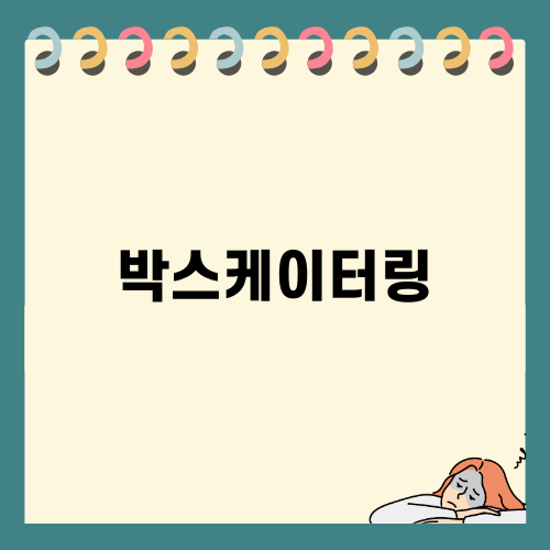 박스케이터링 메뉴 소개