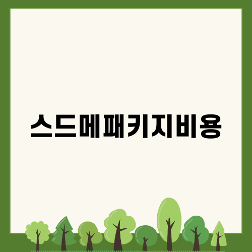 스드메패키지비용 완벽 가이드