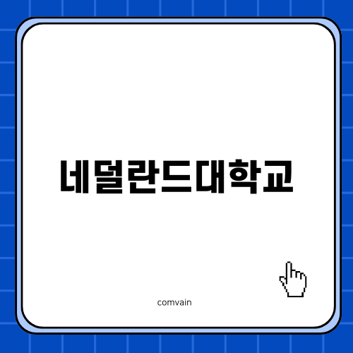 네덜란드대학교에서 컴퓨터 전공하기