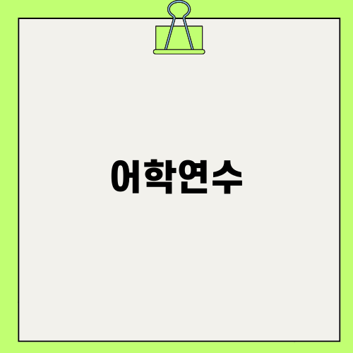 미국에서의 어학연수 경험 알아보기